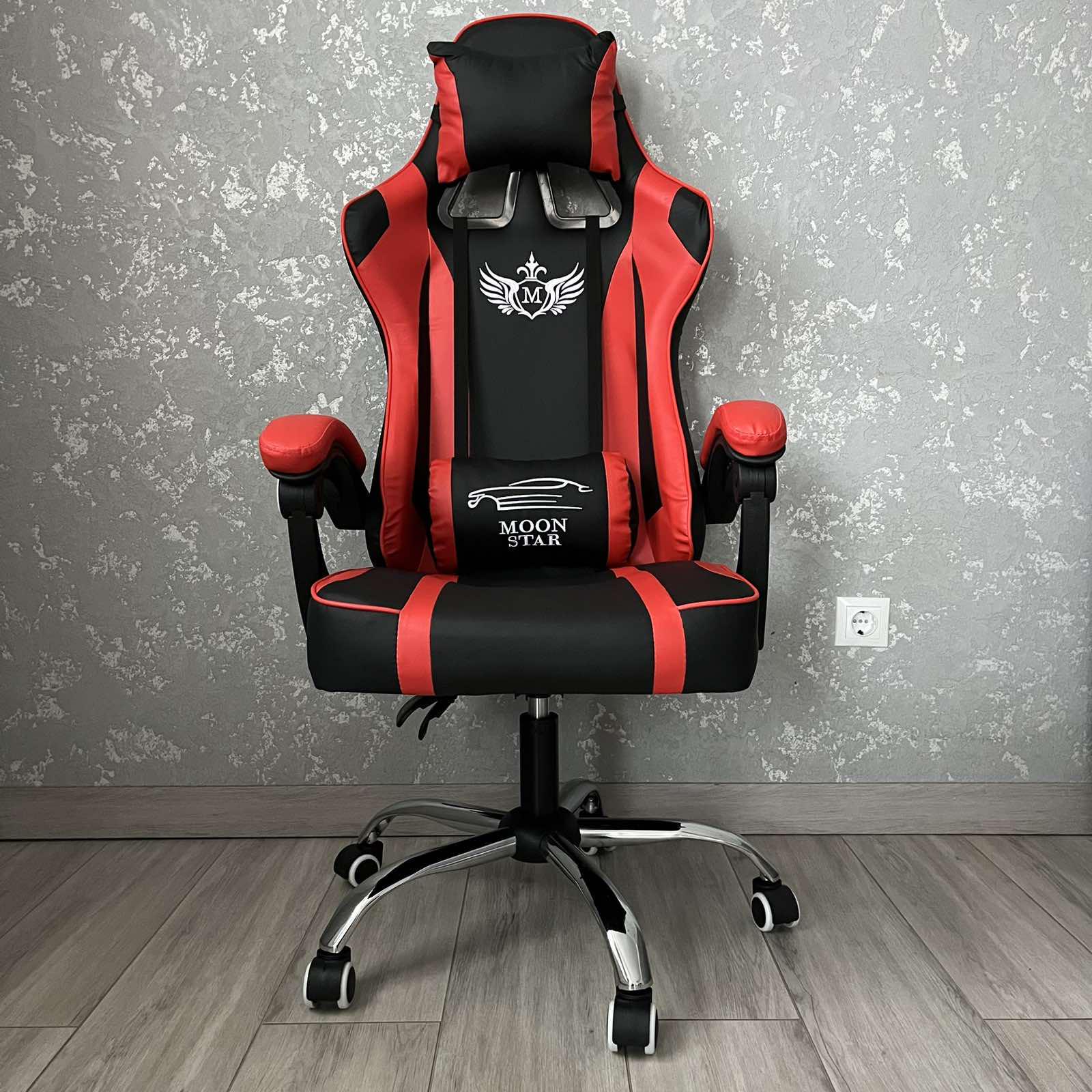 Кресло компьютерное MOONSTAR M1 Черный/Красный (10627158) - фото 2 Кресло компьютерное MOONSTAR M1 Черный/Красный (10627158) - фото 2