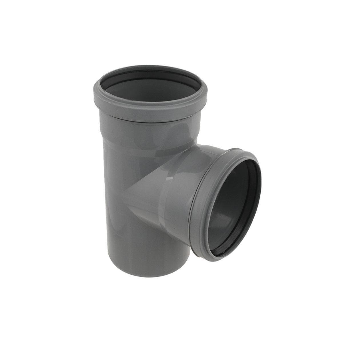 Тройник канализационный внутренний Інсталпласт Ф 110 мм/90° (916)