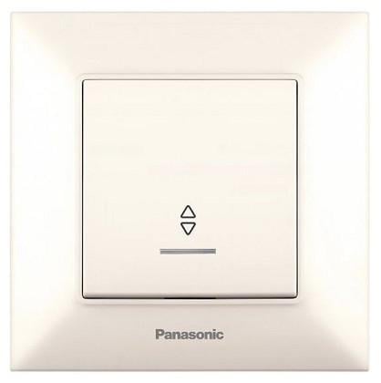 Выключатель проходной Panasonic Arkedia Slim с подсветкой Кремовый (19826-е) Выключатель проходной Panasonic Arkedia Slim с подсветкой Кремовый (19826-е)