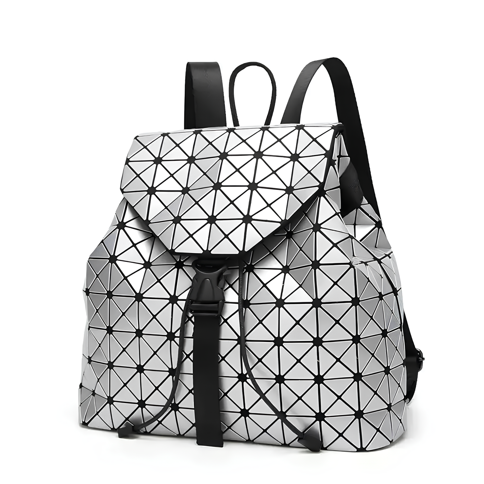 Женский спортивный рюкзак Bao Bao Issey Miyake геометрический Silver (00233)