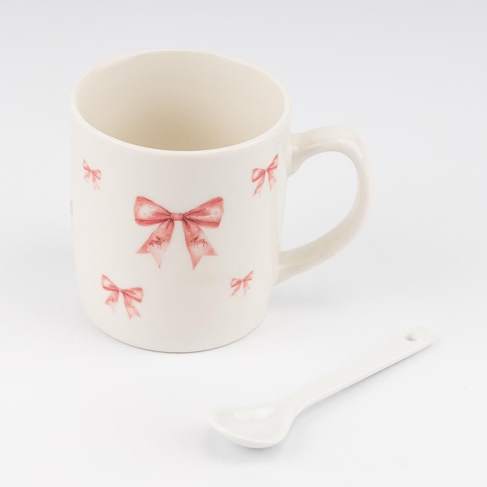 Чашка с ложечкой Милые бантики 200 мл (9250-013) - фото 5 Чашка с ложечкой Милые бантики 200 мл (9250-013) - фото 5