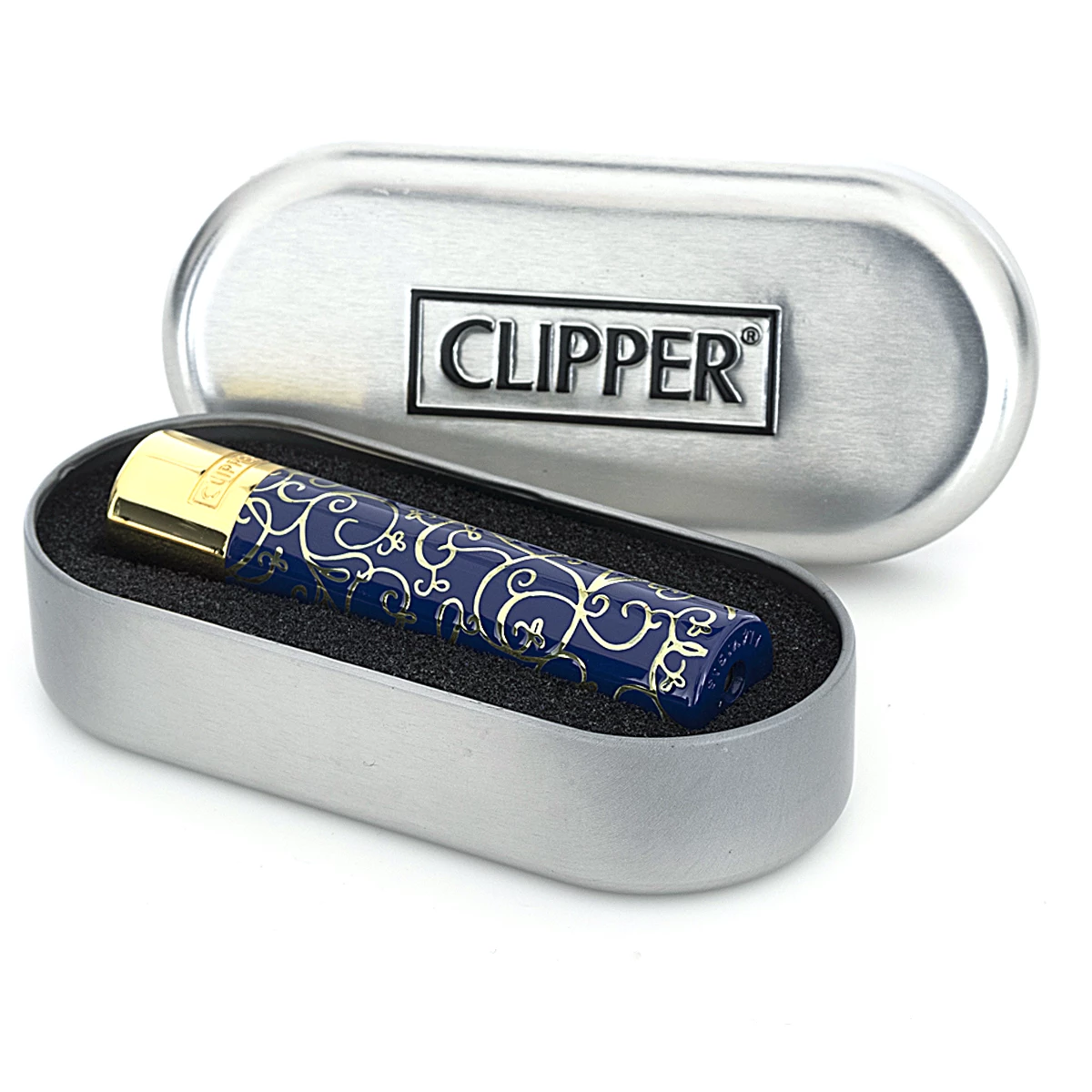 Зажигалка Clipper metal Blue Pattern