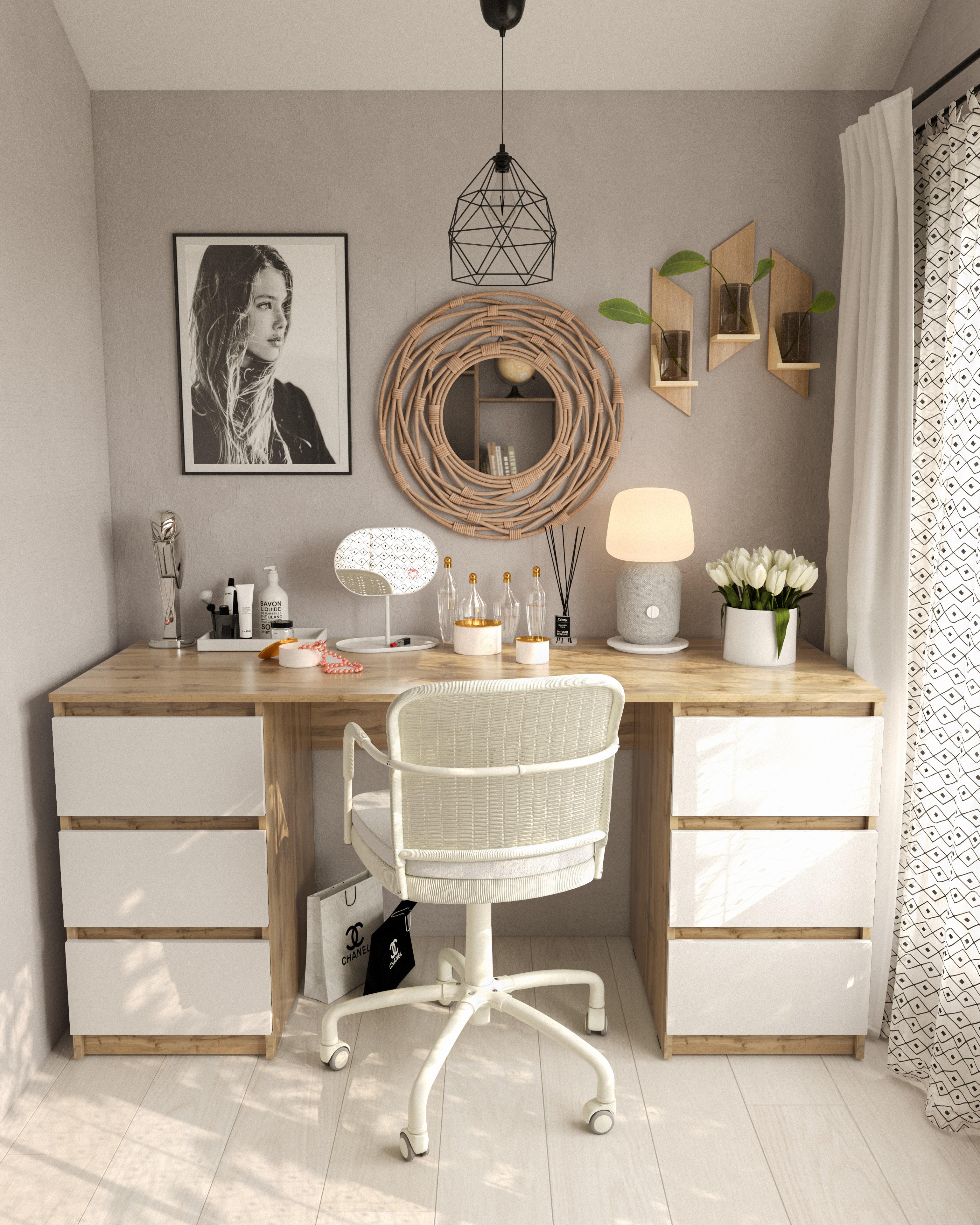 Стол компьютерный Moreli T-228 1580x758x600 мм Дуб аппалачи/Белый (10448556) - фото 1