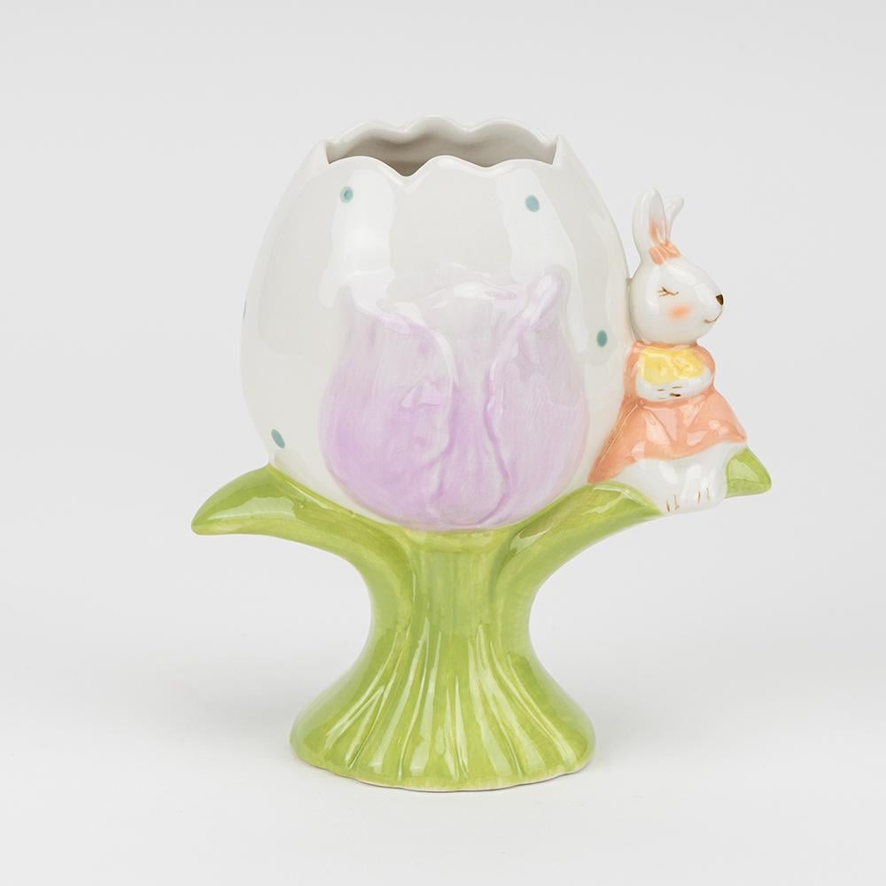 Ваза Тюльпанчик с кроликом 16 см (31917720)