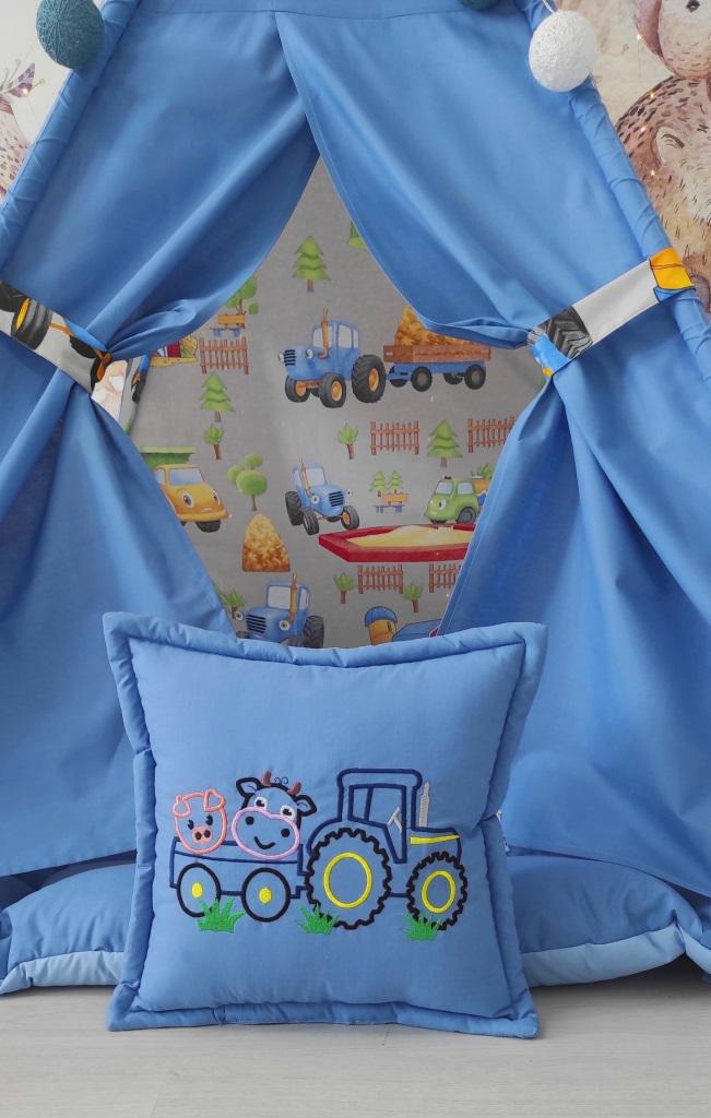 Вігвам для хлопчика Синій трактор Бон Бон (0002221) - фото 4 Вігвам для хлопчика Синій трактор Бон Бон (0002221) - фото 4