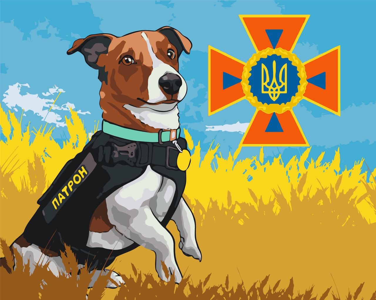 Картина по номерам Орігамі LW 3230 Пес Патрон 50х60 см (2204852691)