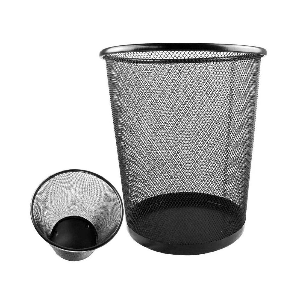 Кошик для паперів металевий Paper Basket круглий 23,5х18,5х27 см Чорний (WW01444ST) - фото 7 Кошик для паперів металевий Paper Basket круглий 23,5х18,5х27 см Чорний (WW01444ST) - фото 7