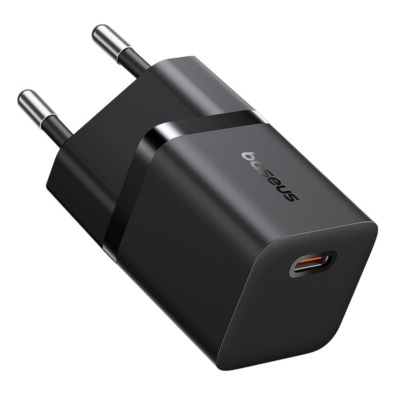 Зарядное устройство для телефона BASEUS GaN5 Fast Charger 1C 25W EU Cluster Black (19168)