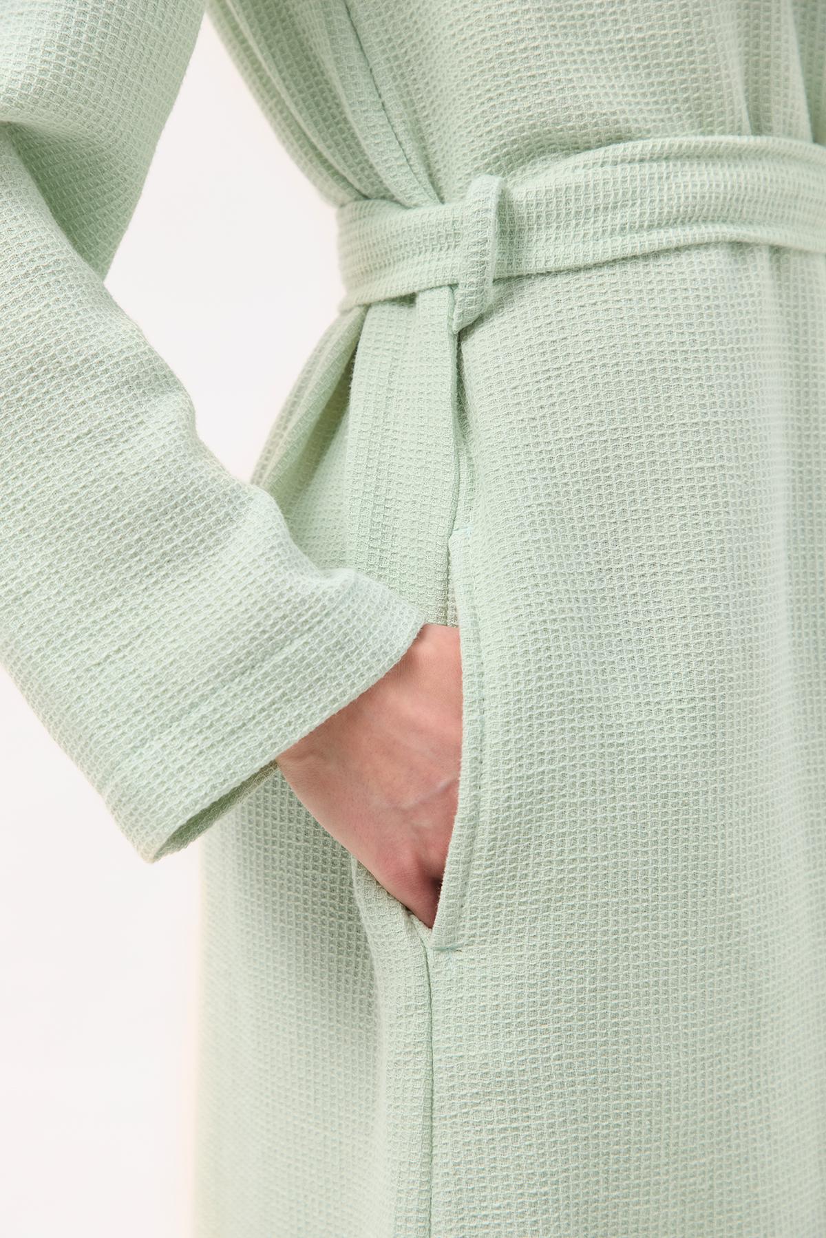 Халат-кимоно Lotus Home Enika XS Мятный (26029338) - фото 5 Халат-кимоно Lotus Home Enika XS Мятный (26029338) - фото 5