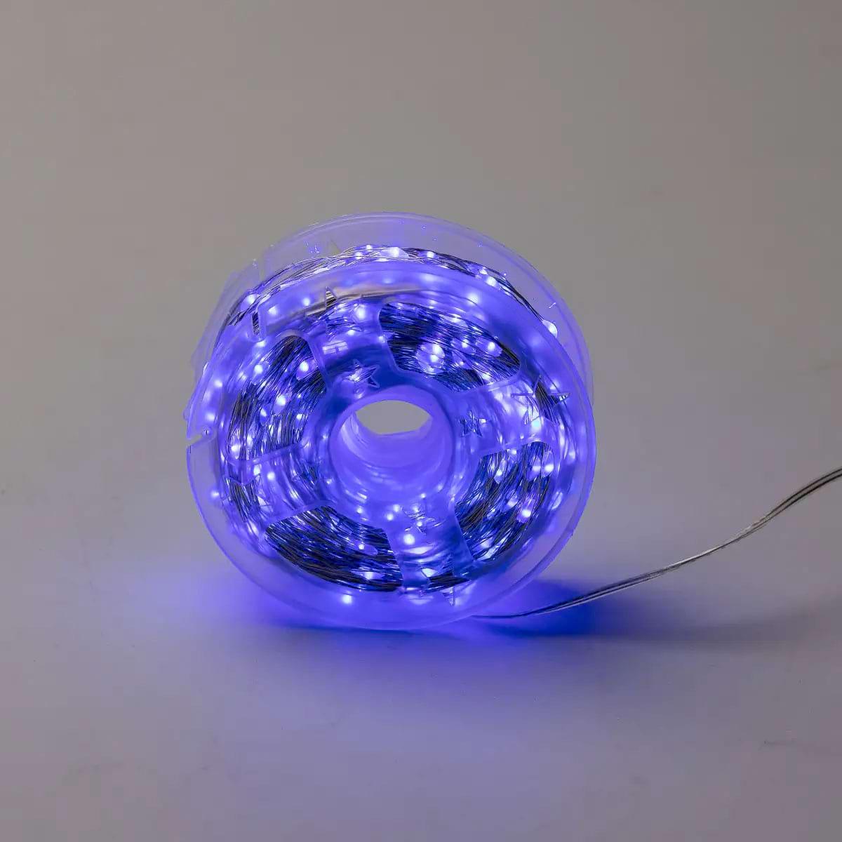 Гирлянда-роса на пульте на 1000 LED светодиодов капля белый провод 100 м Синий (5279) - фото 7 Гирлянда-роса на пульте на 1000 LED светодиодов капля белый провод 100 м Синий (5279) - фото 7