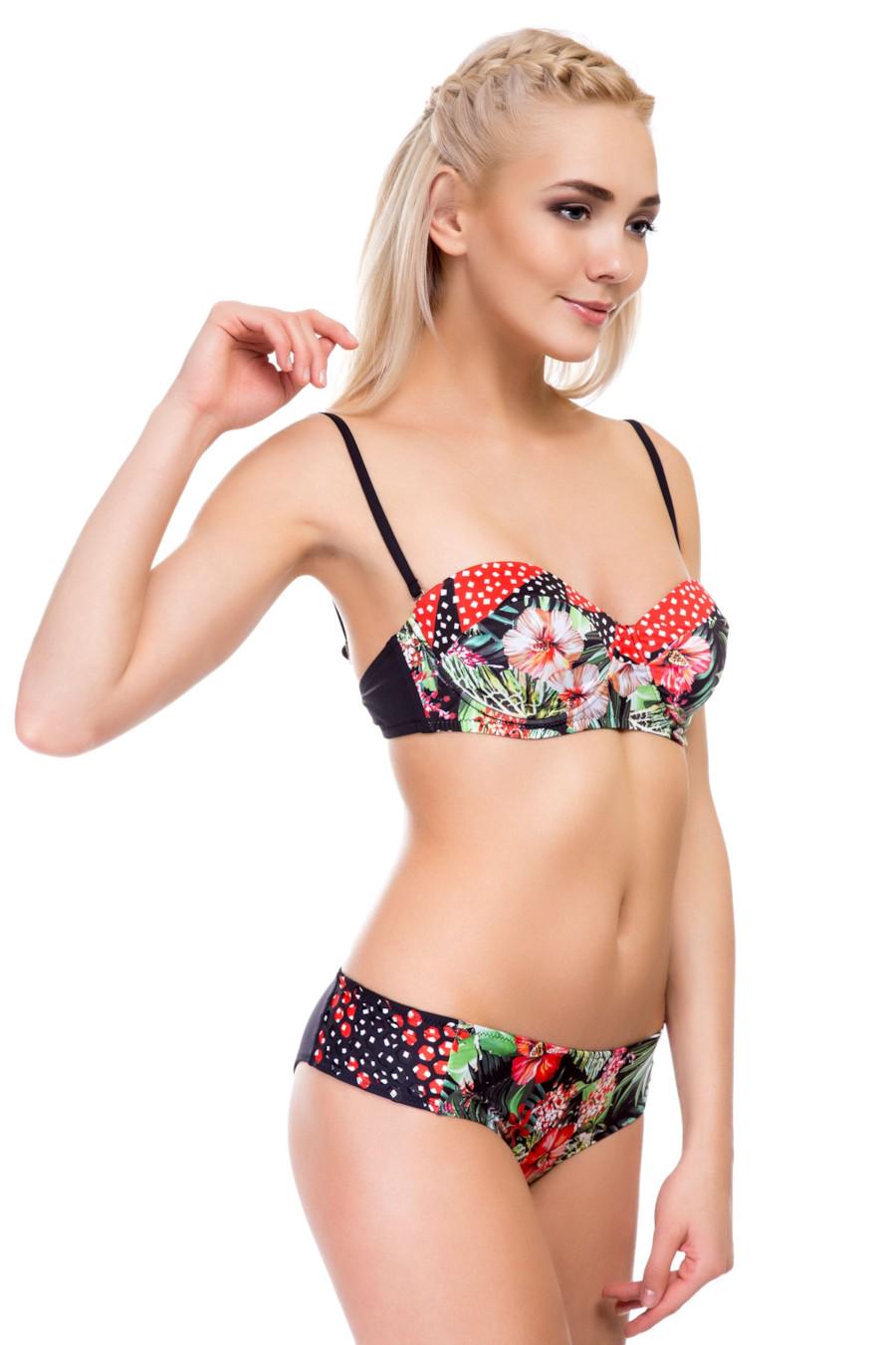 Купальник с уплотненной чашкой/плавки-шортики Amarea 40B/XS Черный (45892) - фото 2 Купальник с уплотненной чашкой/плавки-шортики Amarea 40B/XS Черный (45892) - фото 2