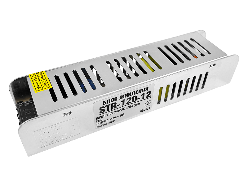 Блок питания OEM STR-120 12 В 120 Вт 10 A узкий (7472)