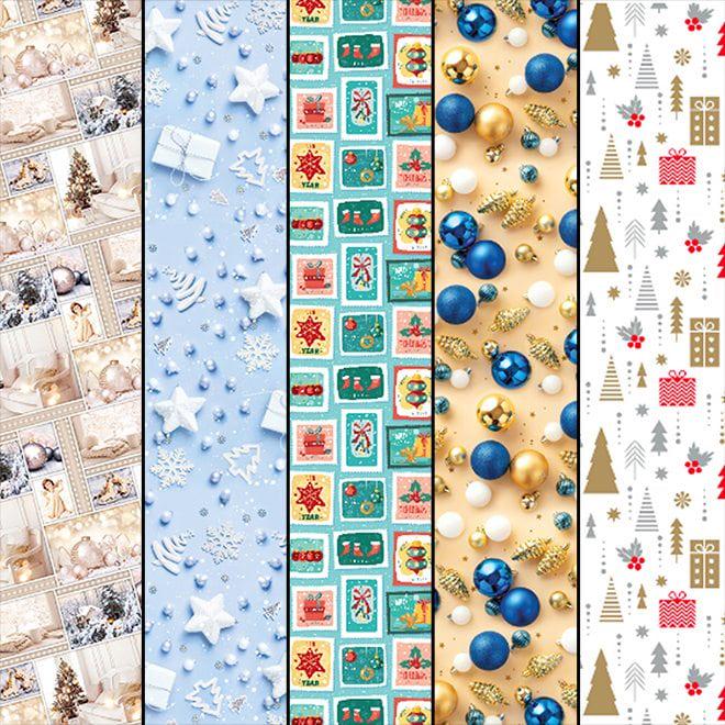 Подарочная бумага новогодняя Flora 68х98 см 25 шт. (8433) Подарочная бумага новогодняя Flora 68х98 см 25 шт. (8433)