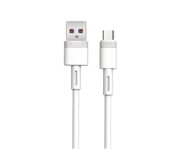 Кабель дата с функцией супер быстрой зарядки Xo NB-Q166 USB to Type-C 5A 1 м White
