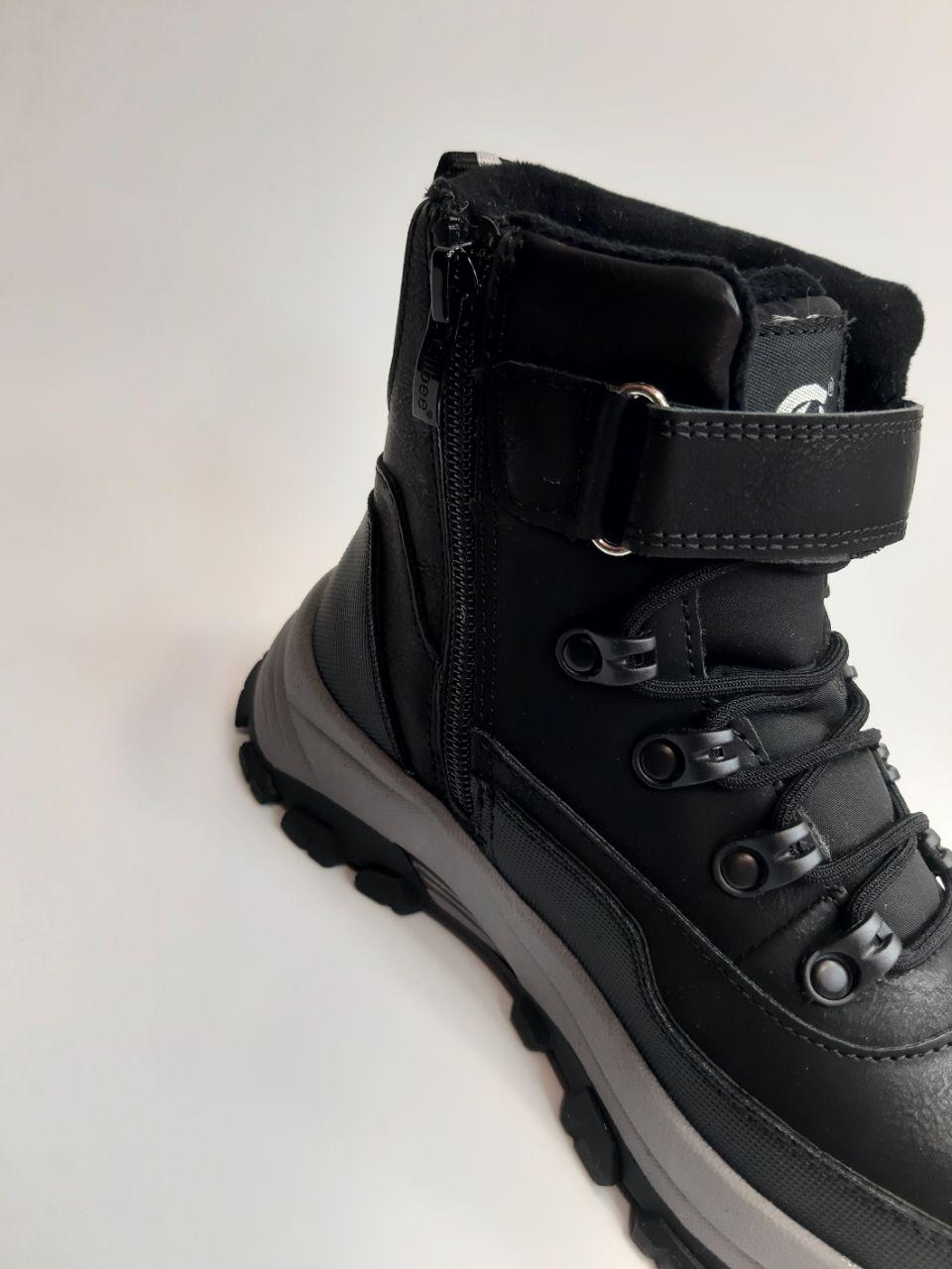 Черевики зимові Clibee для хлопчика р. 35 23,2 см Чорний (615 HС black) - фото 3