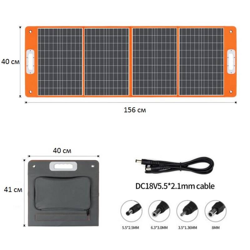 Портативна сонячна панель Bodasan 100 W 5 V/18 V 5,56 A (106524) - фото 5