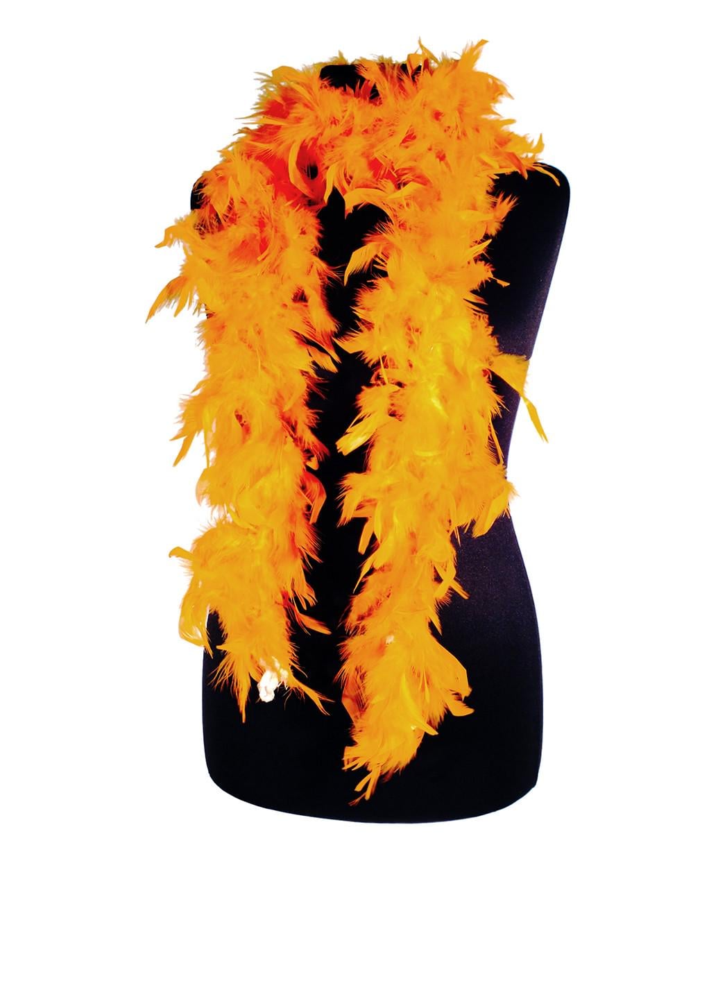 Боа з натурального пір'я Помаранчевий (9-252-OR)