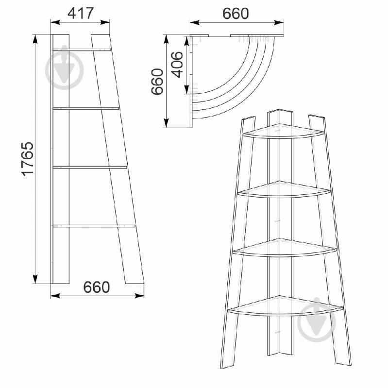 Полка KOMPANIT П-27 Дуб - фото 2 Полка KOMPANIT П-27 Дуб - фото 2