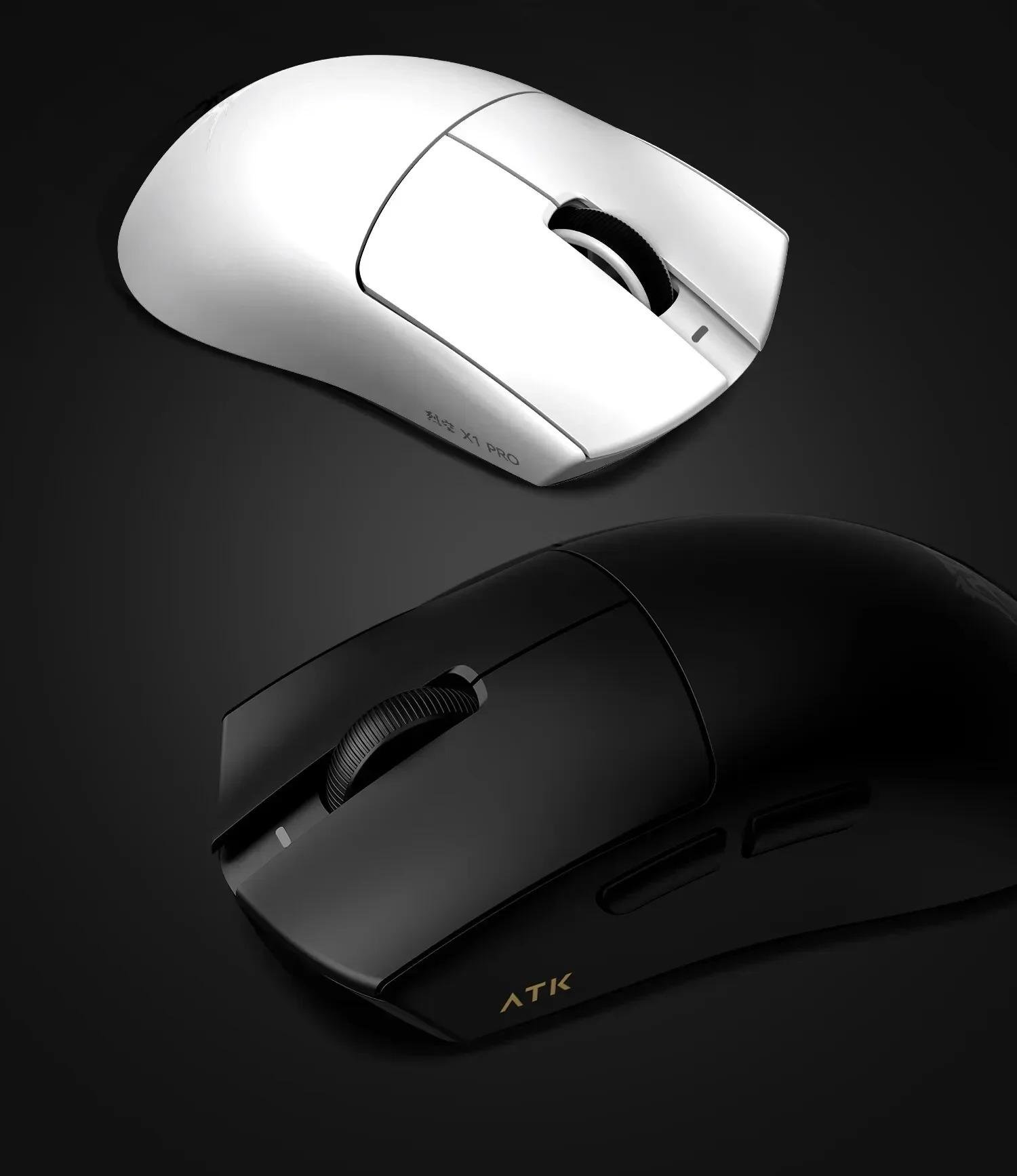 Мышка игровая ATK X1 SE Dragonfly 55г PAW3950 3 режима Bluetooth/2,4G/USB для FPS White - фото 4 Мышка игровая ATK X1 SE Dragonfly 55г PAW3950 3 режима Bluetooth/2,4G/USB для FPS White - фото 4