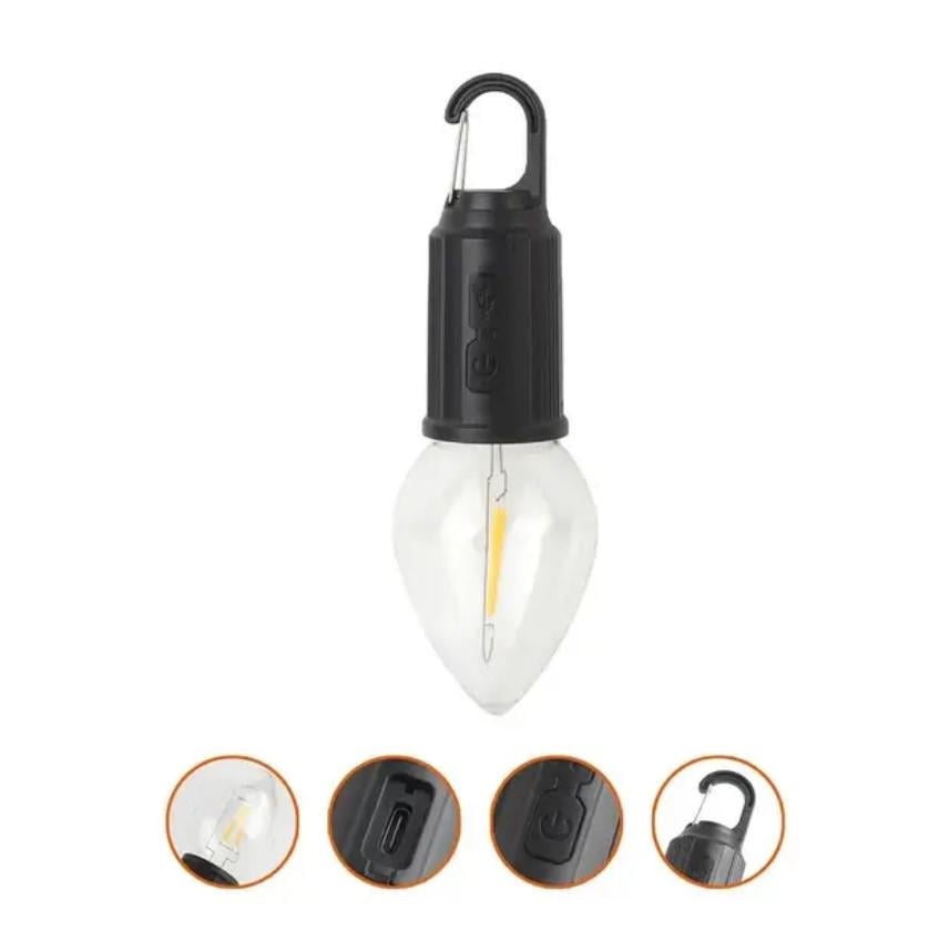 Лампа-фонарь LED BL HK 169B USB аккумуляторная для кемпинга и аварийного освещения Теплый белый (МХ-00009261) - фото 2