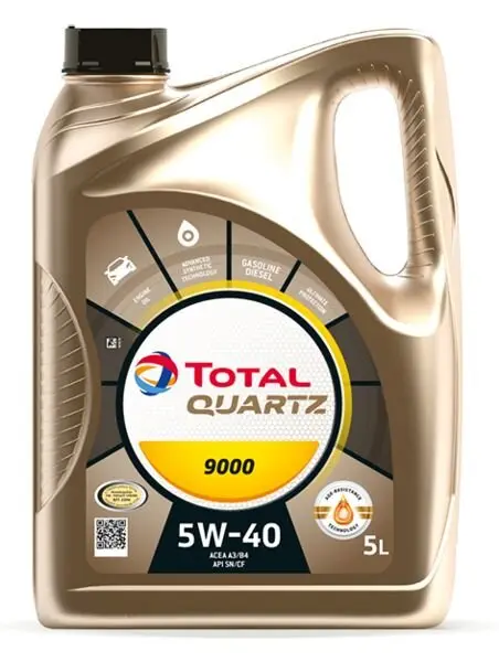 Моторное масло Total Quartz 9000 5W-40 5 л (213678)