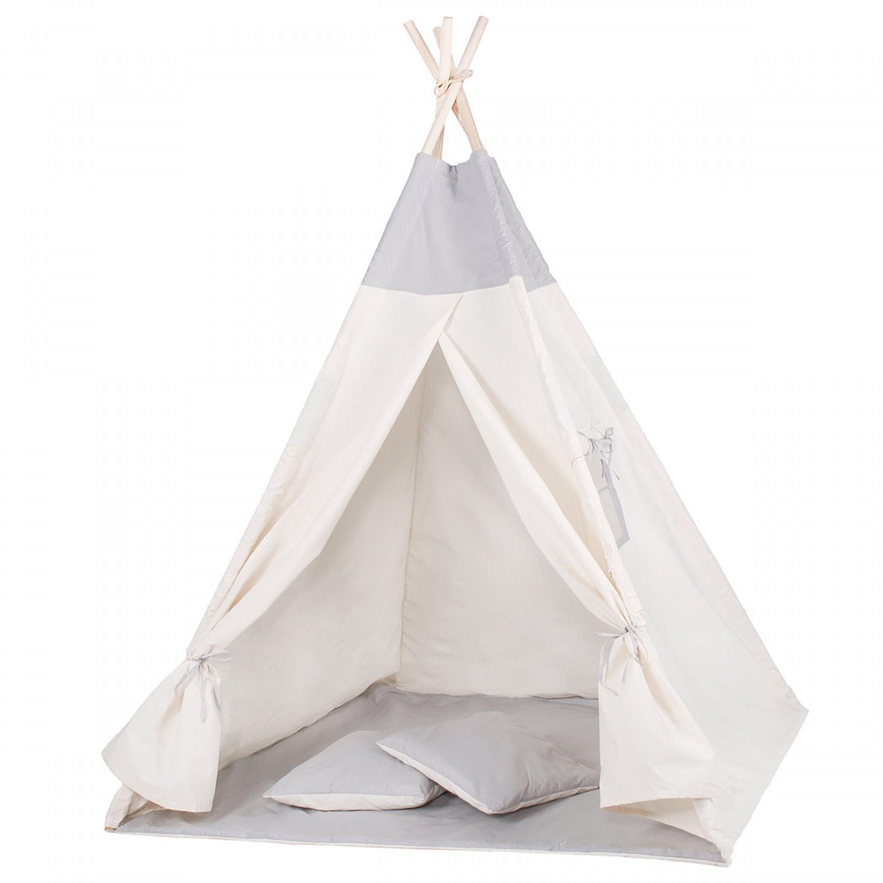 Детская палатка Springos Tipi XXL White/Grey (TIP10)