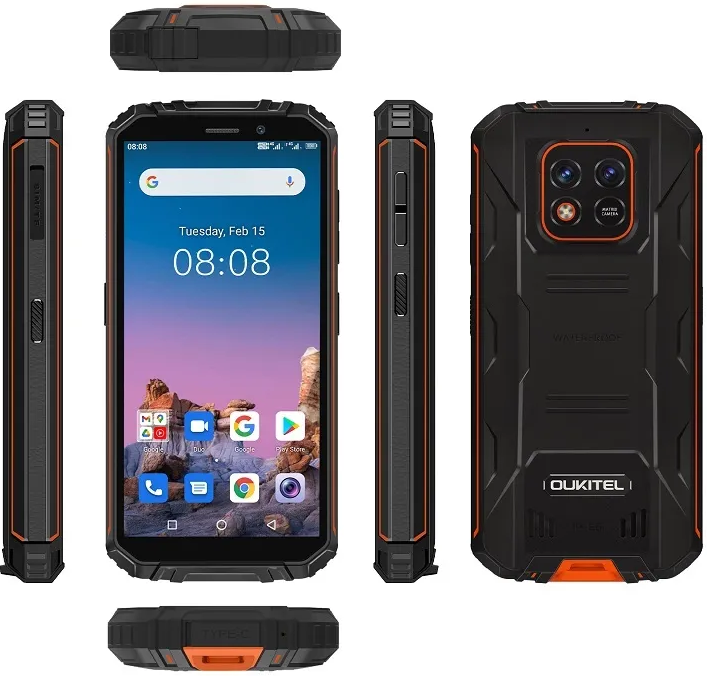 Смартфон Oukitel Global WP18 PRO 4/64 Gb Orange (1801247167) - фото 6