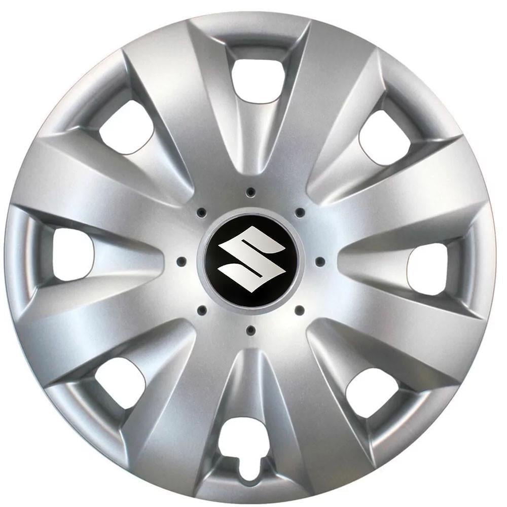 Колпаки SJS 321 с логотипом Suzuki R15 4 шт. Серебристый (2654558368)