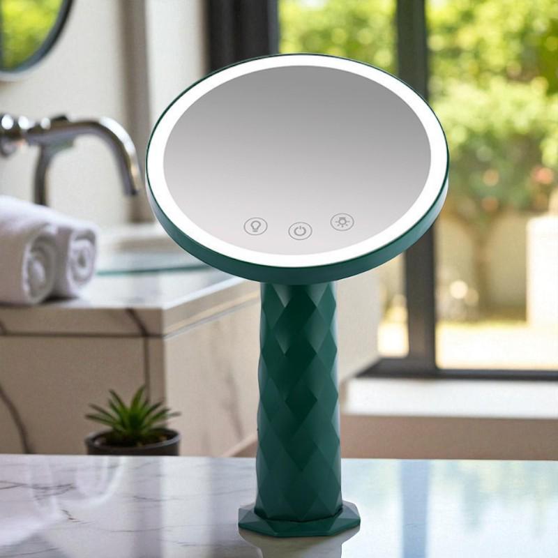 Косметическое зеркало-ночник с подсветкой LED TVT-09 круглое Зеленый (1112369) Косметическое зеркало-ночник с подсветкой LED TVT-09 круглое Зеленый (1112369)