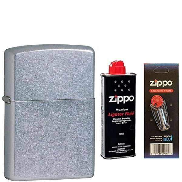 Зажигалка ZIPPO 207 бензин/кремни