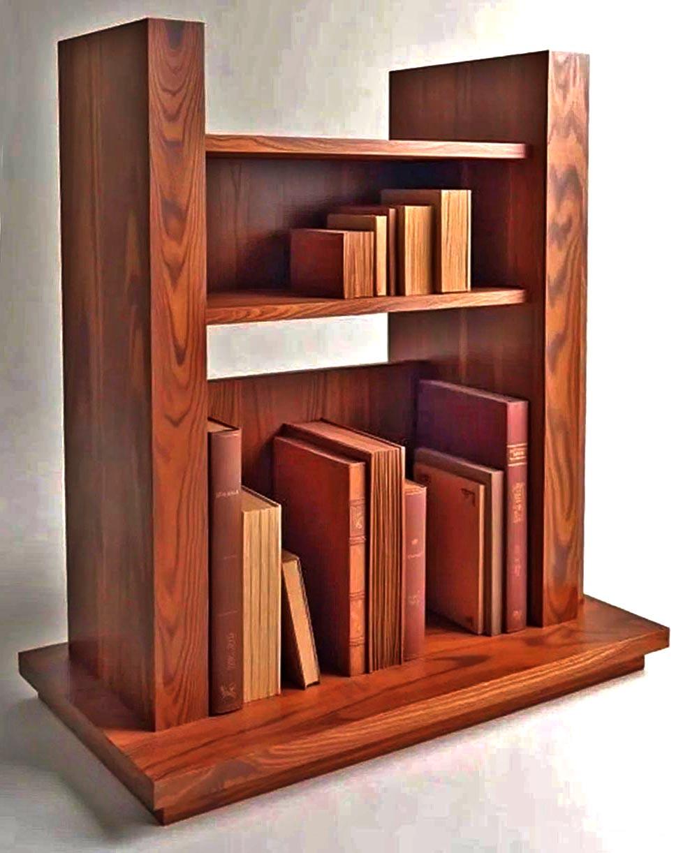 Полка книжная настольная из дерева Мейшан Охра (КПА-043304)