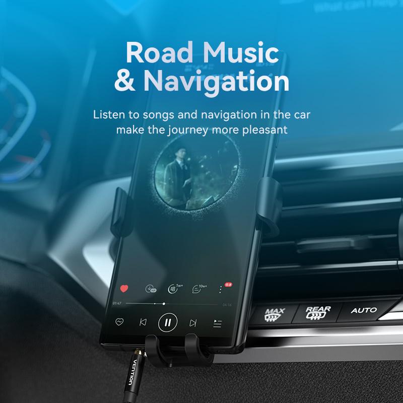 Кабель Vention 3.5 мм minijack стерео AUX TRS 3-пиновая нейлоновая оплетка 3 м Черный (BAWBI) - фото 5 Кабель Vention 3.5 мм minijack стерео AUX TRS 3-пиновая нейлоновая оплетка 3 м Черный (BAWBI) - фото 5