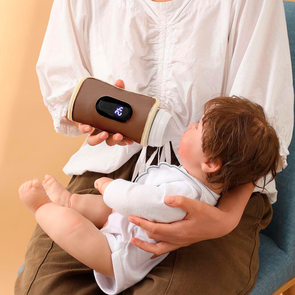 Підігрівач для дитячої пляшечки Lesko N-025 USB портативний/цифровий дисплей Coffee (28953365) - фото 3 Підігрівач для дитячої пляшечки Lesko N-025 USB портативний/цифровий дисплей Coffee (28953365) - фото 3