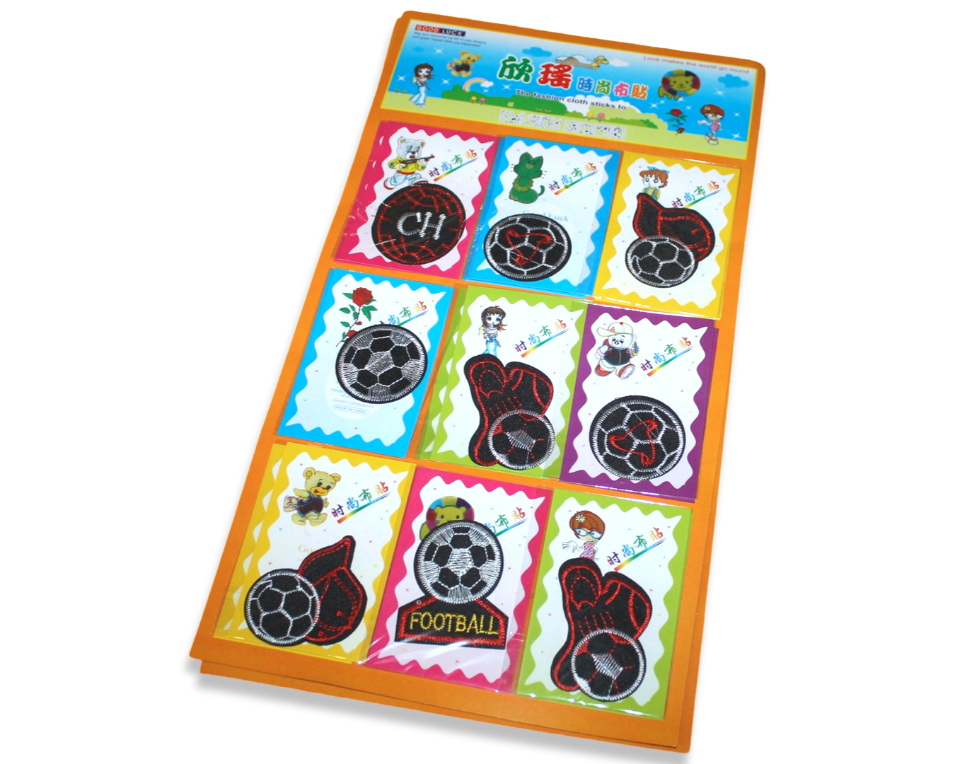 Аппликация для одежды нашивка №157 Футбол 9 шт.6х5 см