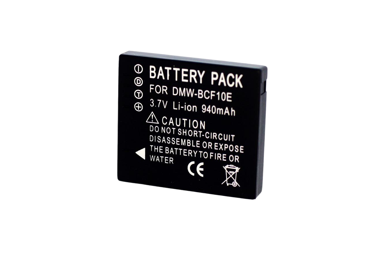 Аккумулятор DMW-BCF10E DMW-BCF10 DMW-BCF10GKC CGA-S/106C CGA-S009 для Panasonic аналог на 940 ма
