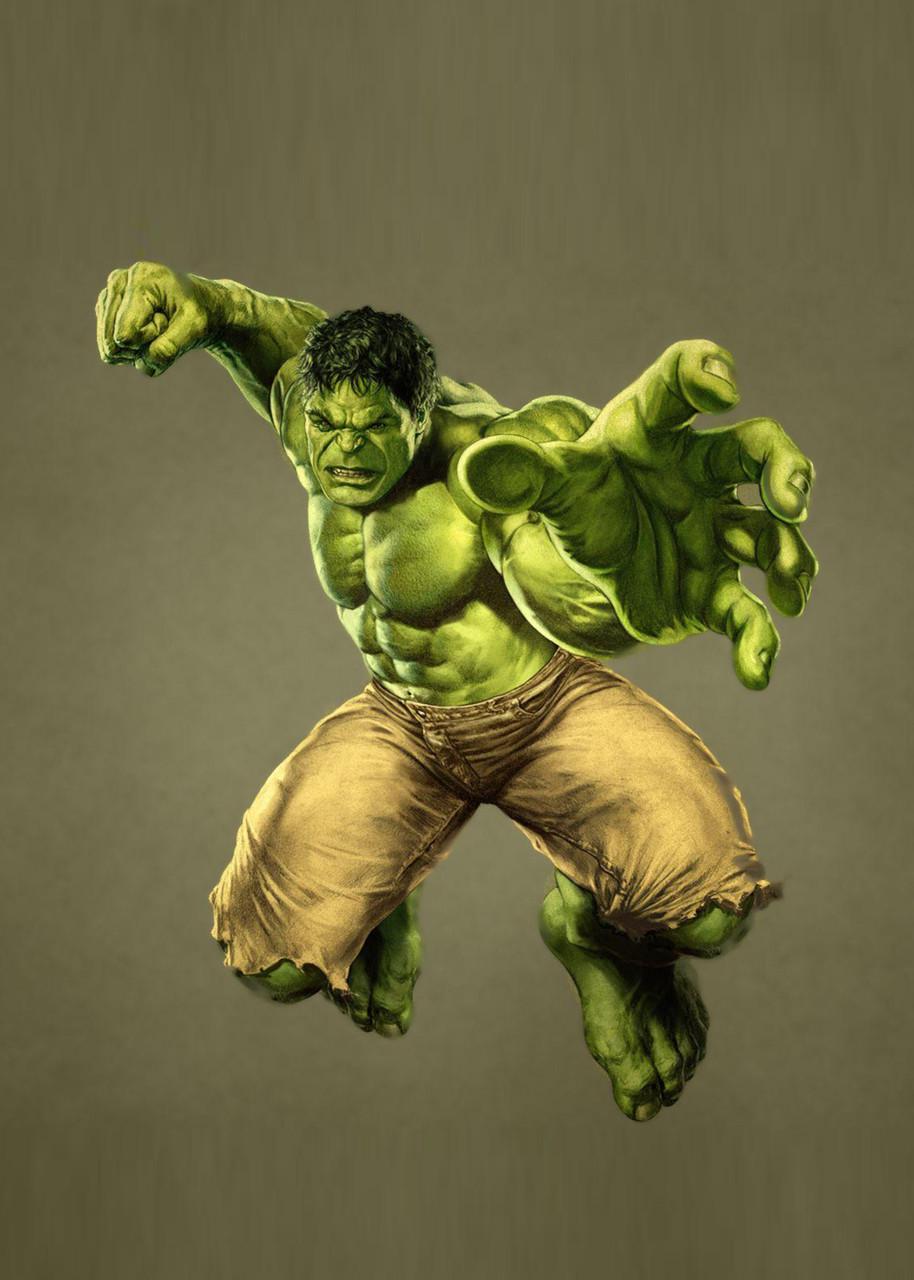 Картина постер Gee! Hulk Халк минимализм 40х60 см HK.09.060