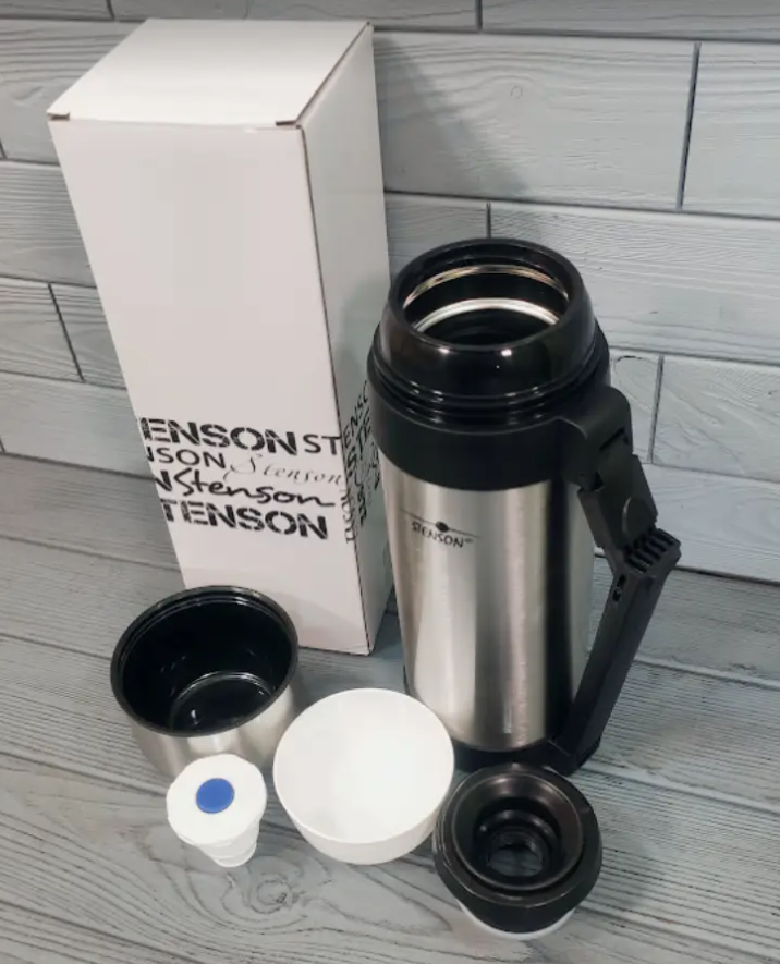 Термос харчовий/питний Stenson MT-0274 2в1 1500 мл з нержавіючої сталі - фото 4 Термос харчовий/питний Stenson MT-0274 2в1 1500 мл з нержавіючої сталі - фото 4