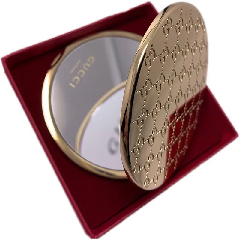 Зеркало косметическое двойное Gucci Золотистый (33386635)