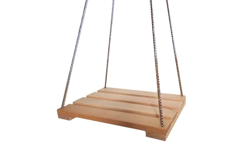 Гойдалка класична підвісна дитяча дерев'яна 40х30х4 см (4322) - фото 4 Гойдалка класична підвісна дитяча дерев'яна 40х30х4 см (4322) - фото 4