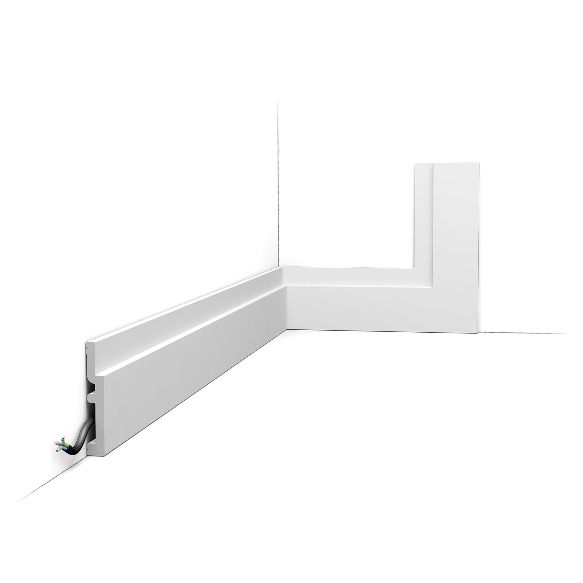 Плинтус напольный гладкий Orac Decor DX187-2600 2,6 м