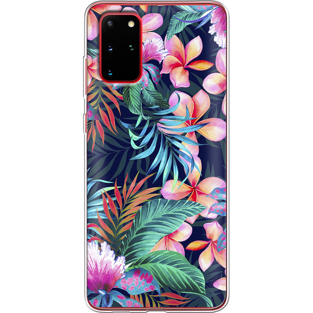 Чехол Boxface Samsung G985 Galaxy S20 Plus flowers in the tropics Прозрачный силикон (38875-up1971-38874)