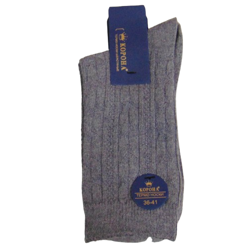 Носки термо Корона В2518 шерсть и хлопок р. 36-41 Серый (2329726991)