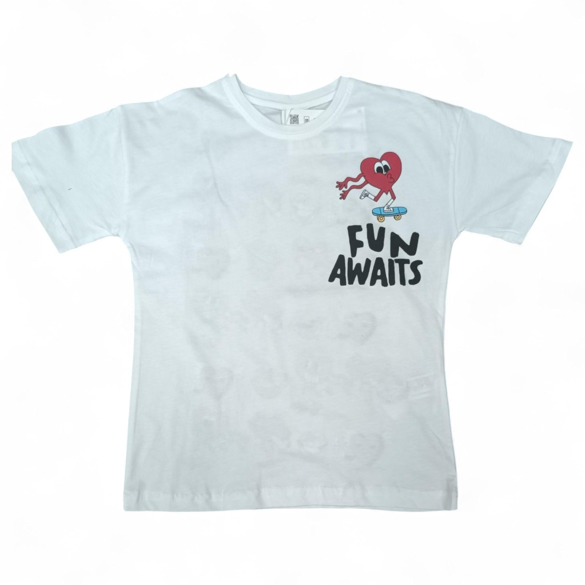 Футболка для девочки Joun line Fan Awaits 787817 152 см White ( T_787817White/152)