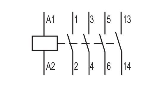 Контактор-пускач ETI CEM 09.10 9А 24 В 1NO (4642120) - фото 3