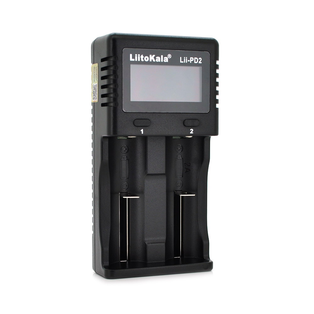 Зарядний пристрій Liitokala PD2 2 каналу LCD дисплей для Li-ion/Ni-MH/Ni-Cd акумуляторів (23380)