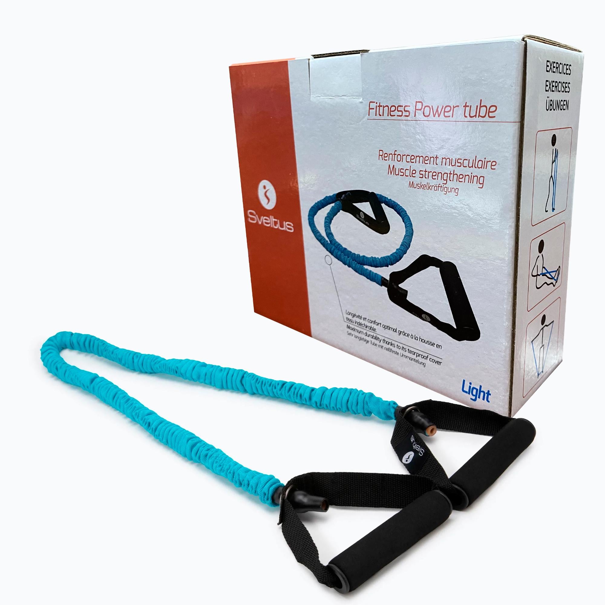 Эспандер Sveltus Light Power трубчатый для фитнеса Синий (SLTS-3903) Эспандер Sveltus Light Power трубчатый для фитнеса Синий (SLTS-3903)