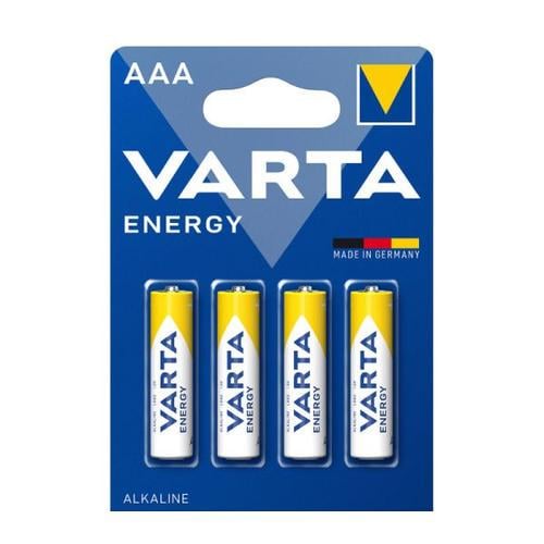 Батарейка Varta Energy щелочная LR03 AAА в блистере 4 шт. (00000065800)