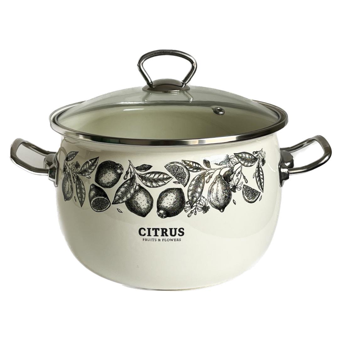 Каструля Idilia Цитрус 5 л Молочний (292406)