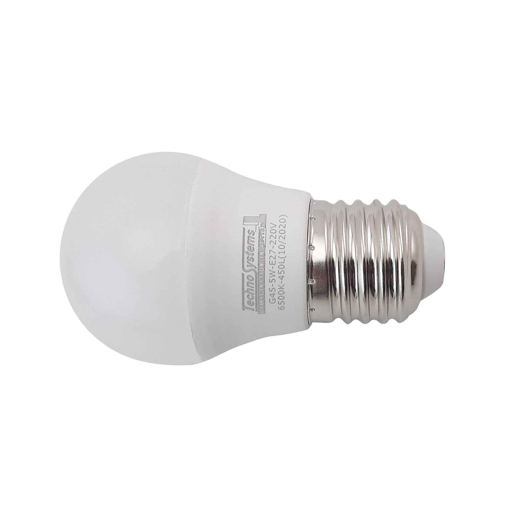 Лампа світлодіодна TechnoSystems LED Bulb G45 5Вт E27 6500К 450Лм ICCD (куля) TNSy5000245