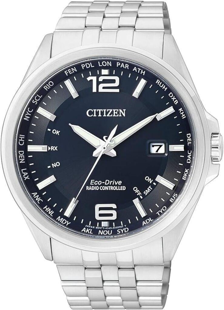 Наручные часы мужские Citizen CB0010-88L с сапфировым стеклом/стальным корпусом/синим циферблатом и водозащитой 100 м Наручные часы мужские Citizen CB0010-88L с сапфировым стеклом/стальным корпусом/синим циферблатом и водозащитой 100 м